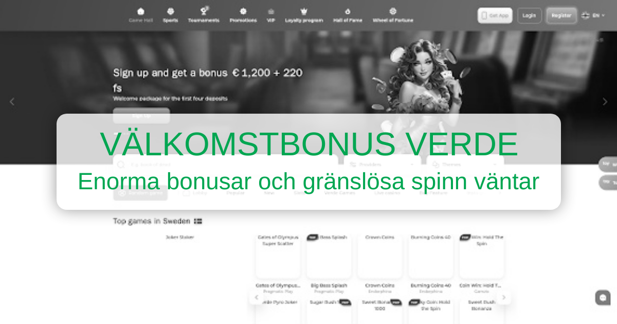 Verde Casino: Bästa online slots och bonusar i Sverige
